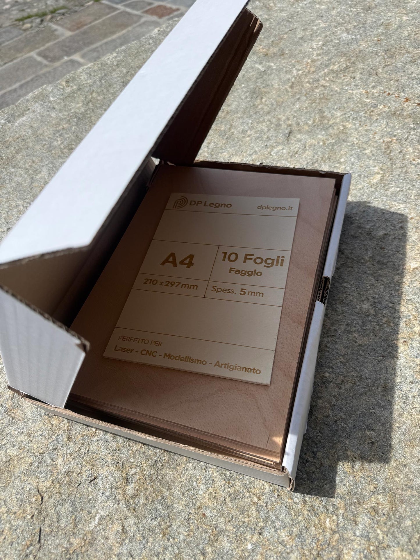 Pack Compensato in Faggio per Laser, CNC e Modellismo - A4 (297x210 mm)