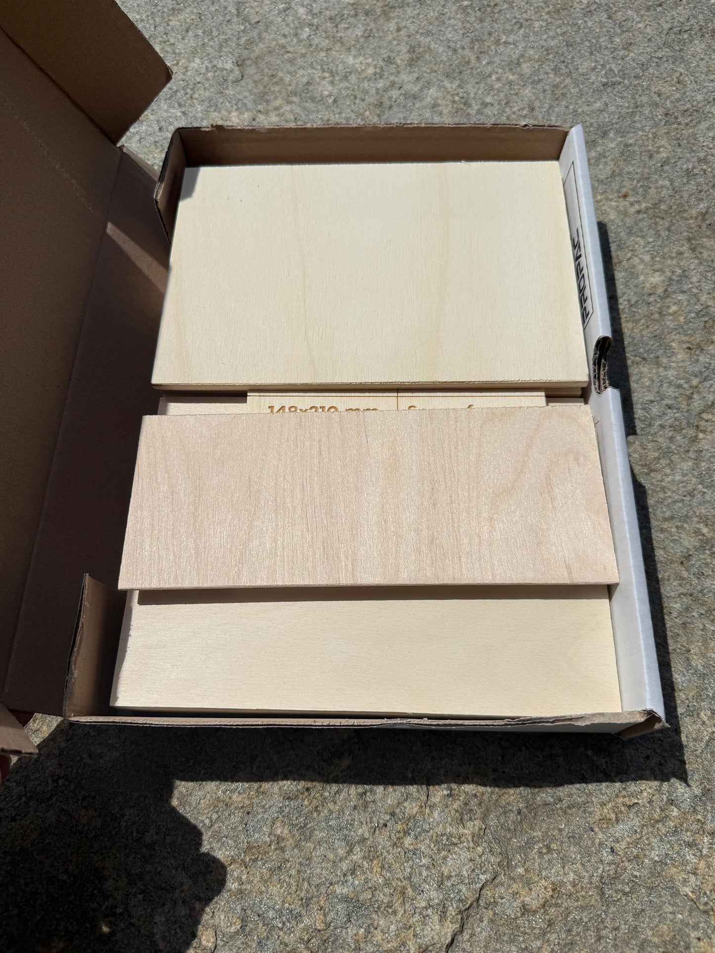 Pack Compensato in Pioppo per Laser, CNC e Modellismo - A5 (148x210 mm)