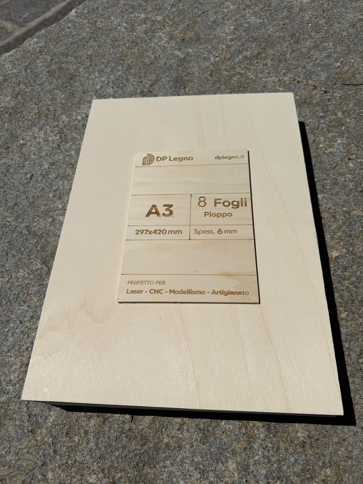 Pack Compensato in Pioppo per Laser, CNC e Modellismo - A3 (297x420 mm)