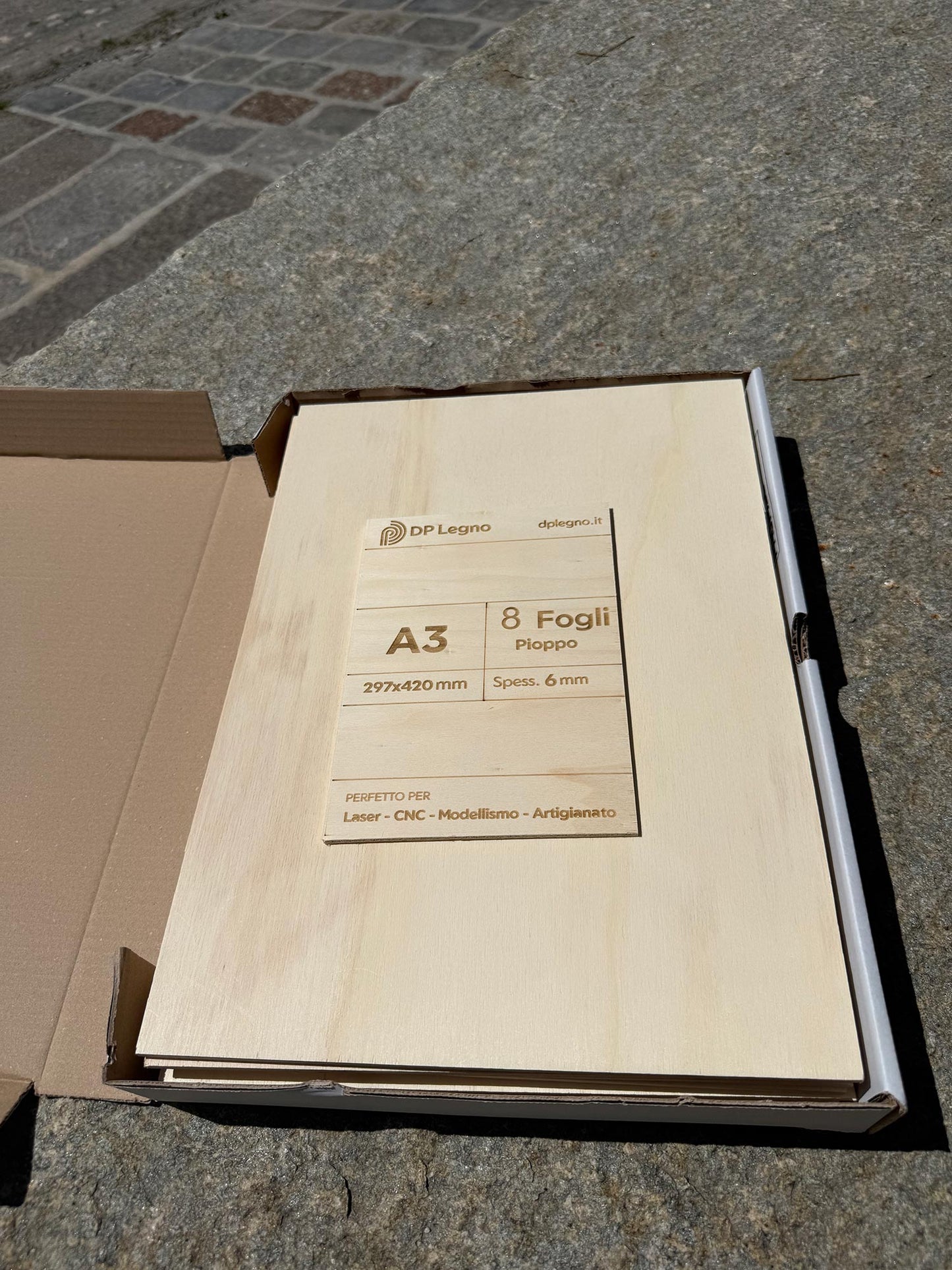 Pack Compensato in Pioppo per Laser, CNC e Modellismo - A3 (297x420 mm)