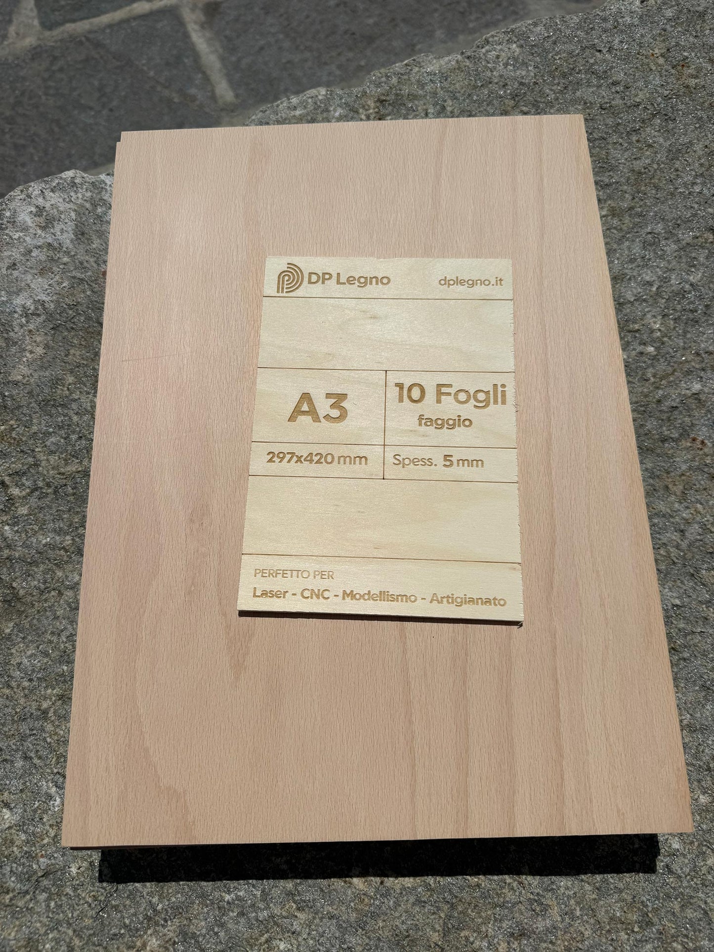 Pack Compensato in Faggio per Laser, CNC e Modellismo - A3 (297x420 mm)