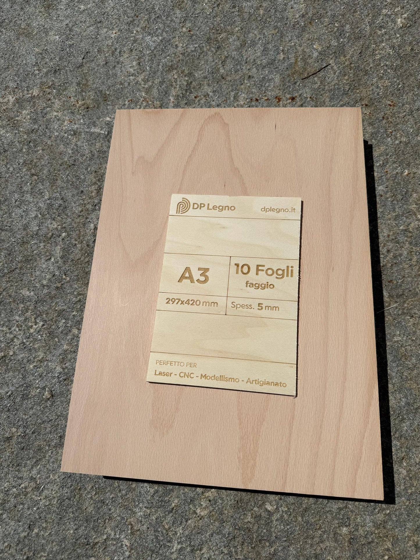 Pack Compensato in Faggio per Laser, CNC e Modellismo - A3 (297x420 mm)
