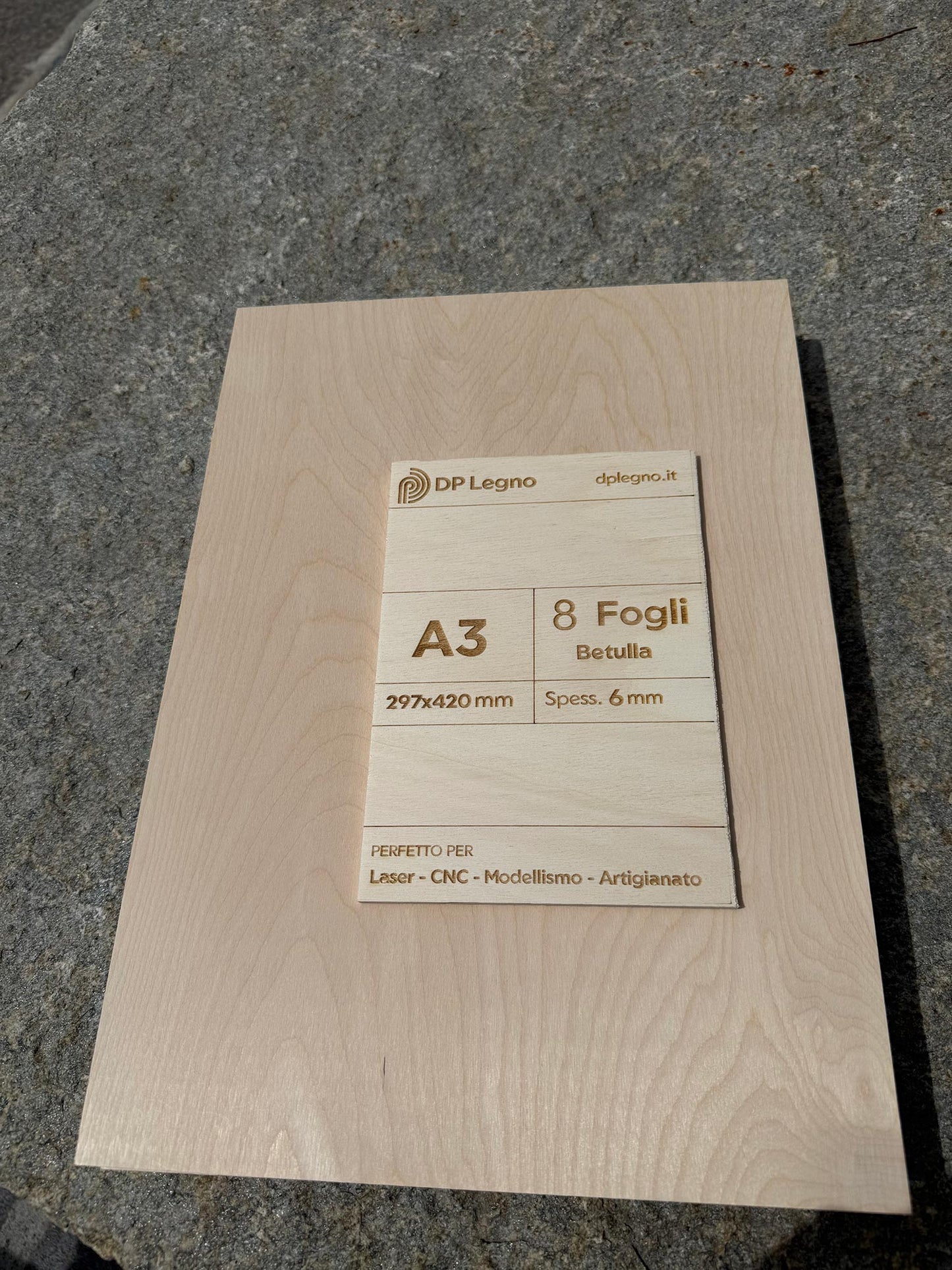 Pack Compensato in Betulla per Laser, CNC e Modellismo - A3 (297x420 mm)