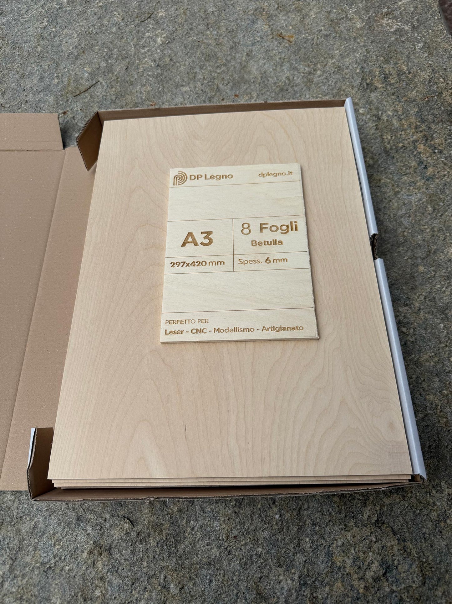 Pack Compensato in Betulla per Laser, CNC e Modellismo - A3 (297x420 mm)