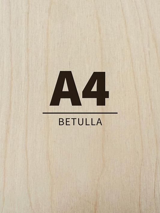 Pack Compensato in Betulla per Laser, CNC e Modellismo - A4 (297x210 mm)