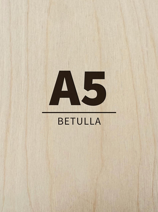 Pack Compensato in Betulla per Laser, CNC e Modellismo - A5 (148x210 mm)
