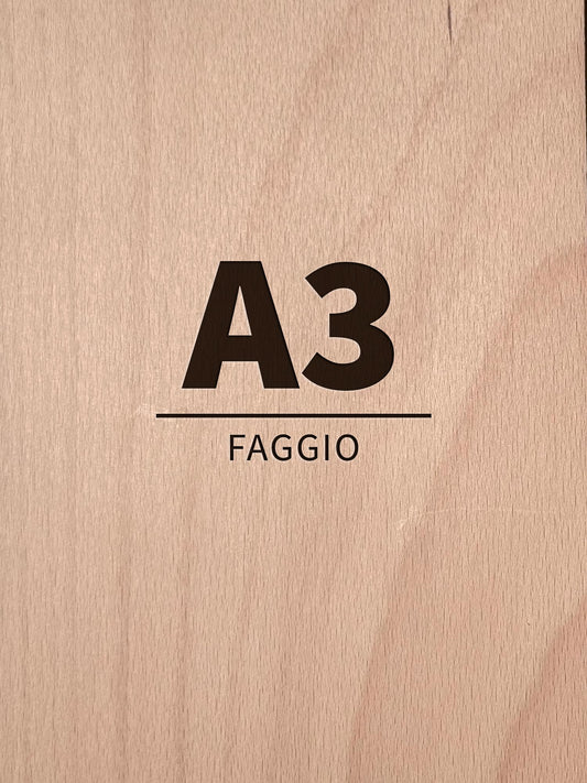 Pack Compensato in Faggio per Laser, CNC e Modellismo - A3 (297x420 mm)