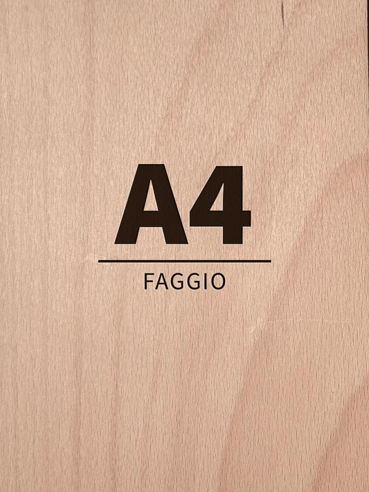 Pack Compensato in Faggio per Laser, CNC e Modellismo - A4 (297x210 mm)