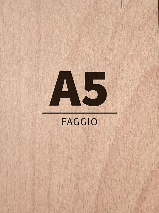 Pack Compensato in Faggio per Laser, CNC e Modellismo - A5 (148x210 mm)