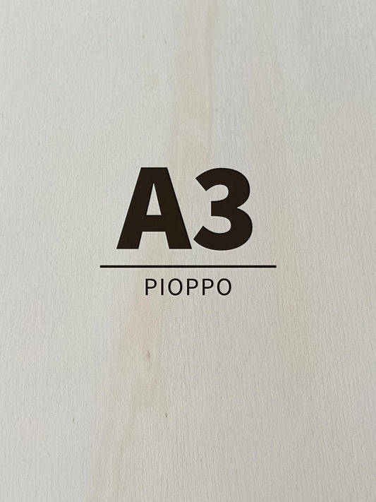 Pack Compensato in Pioppo per Laser, CNC e Modellismo - A3 (297x420 mm)